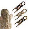 3PCS U-Shaped Hair Pins for Women  Non-Slip Hair Clips for Fine Thin Hair, Lightweight & Gentle on Hair, French Twist Hair Accessories view 1