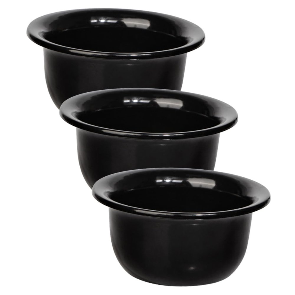 SHERCHPRY 3pcs Men Shaving Accessory Shaving Bowls Reusable Mug Household Cup Smooth Surface