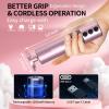 2 in 1 Electric Foot Callus Remover, USB Rechargeable Electric Foot File Grinder with 80/120 Grit Sandpaper Discs and Digital Display, Cordless Aluminum Pedicure Tools for Feet,Nail Care,Dead Skin view 3