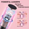 2 in 1 Electric Foot Callus Remover, USB Rechargeable Electric Foot File Grinder with 80/120 Grit Sandpaper Discs and Digital Display, Cordless Aluminum Pedicure Tools for Feet,Nail Care,Dead Skin view 4