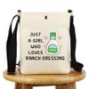 G2TUP Funny Ranch Dressing Gift Who Loves Ranch Dressing Makeup Bag Salad Saucey Lover Cosmetic Bag Funny Foodie Gift (Ranch Dressing X) view 1