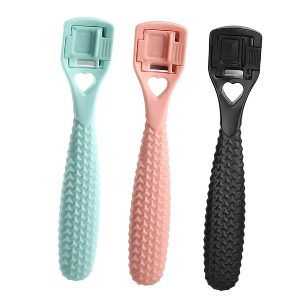 CALLARON 3pcs Foot Care Tools Set Pedicure Knife Foot Shaver Heel Scraper Callus Remover Random Color