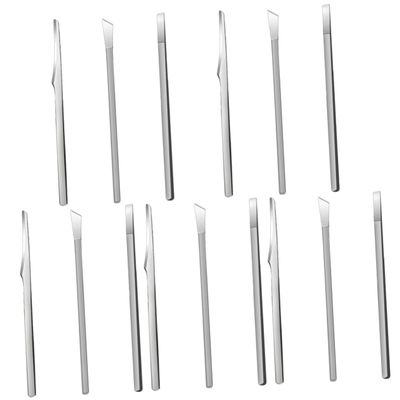 15 Pieces Pedicure Set Professional Intrapeze Nail Tool Exfoliating Tool Intrapeze Nail Lifter Nail Remover Trimmer Exfoliating Stainless Steel Cosmetic Foot File for Men (5 pcs Silver 16x1cmx5pcs)