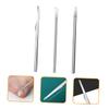 15 Pieces Pedicure Set Professional Intrapeze Nail Tool Exfoliating Tool Intrapeze Nail Lifter Nail Remover Trimmer Exfoliating Stainless Steel Cosmetic Foot File for Men (5 pcs Silver 16x1cmx5pcs) view 4