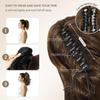 14 Inch Black Ponytail Extension - Soft Wavy Pony Tails Hair Extensions, Claw Clip Ponytail Extension, Natural Short Hair Extensions Ponytail, Synthetic Hair Pieces for Women (Color: Black) view 4