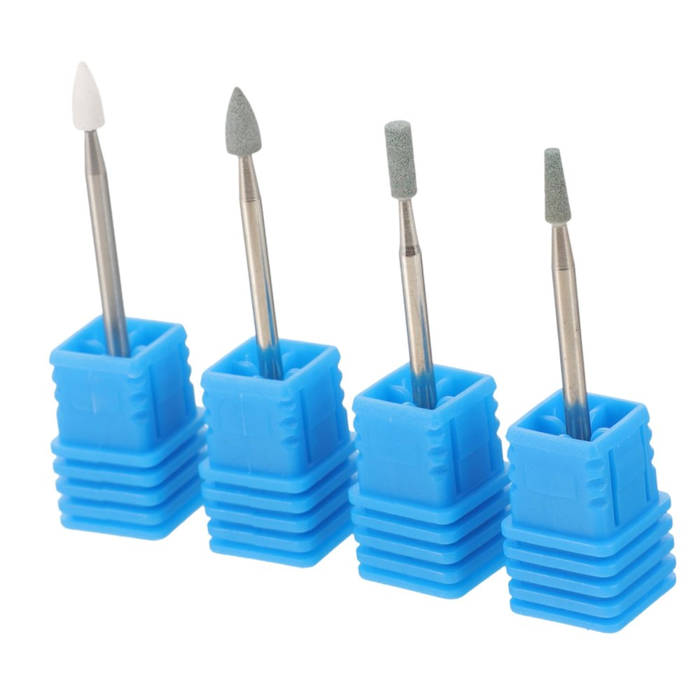 ULDIGI 4pcs Nail Art Grinding Heads Micro Rotary Tool Manicure Drill Press Nail Grinding Drill Bit Manicure Tools