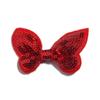 20Pcs 2.3" 6CM Mini Sequin Hair Bows For Headband Boutique Butterfly Shape Hair Bow For Headwear Accessories (20Pcs Red, With No Clip) view 1