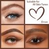 PWYSHXDF 12 Pcs Brown Eyeliner Pen, Long-Lasting & Waterproof Eyeliner, Quick-Drying Eye Liner Liquid Liner, Smudge-Resistant Brown Eye Liner for All Skin Tones & Types, Highly Pigmented Eye Makeup view 2