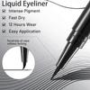 PWYSHXDF 12 Pcs Brown Eyeliner Pen, Long-Lasting & Waterproof Eyeliner, Quick-Drying Eye Liner Liquid Liner, Smudge-Resistant Brown Eye Liner for All Skin Tones & Types, Highly Pigmented Eye Makeup view 3