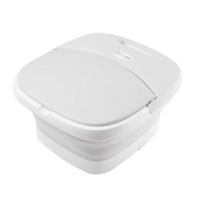 CALLARON 1pc Folding Foot Soak Basin for Relaxation Multi-Functional Portable Foot Bath Bucket Lightweight Design for Home Use Massage Soaking Non-Heating White