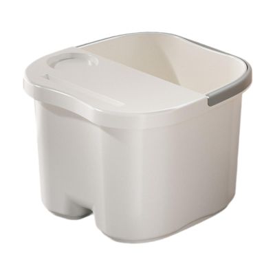 predolo Foot Bath Tub Foot SPA Tub Sturdy Lightweight Foot Bathing Bucket Foot Soaking Basin for Pedicure Relaxation Home Use Adults, Small with Lid