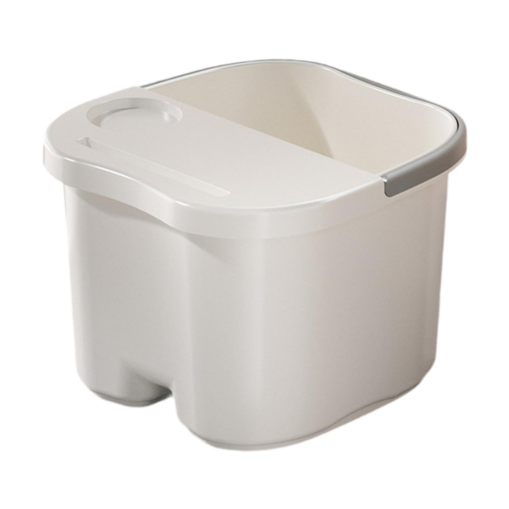 predolo Foot Bath Tub Foot SPA Tub Sturdy Lightweight Foot Bathing Bucket Foot Soaking Basin for Pedicure Relaxation Home Use Adults, Small with Lid