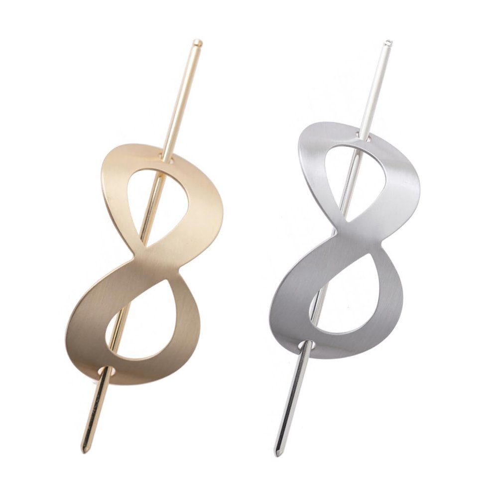 PartyKindom 2Pcs Gold Hollow Design Hairpin Sticks Decorative Hair Accessories for Women Elegant Updo Hair Decor for Special Occasions and Everyday Use