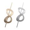 PartyKindom 2Pcs Gold Hollow Design Hairpin Sticks Decorative Hair Accessories for Women Elegant Updo Hair Decor for Special Occasions and Everyday Use view 1