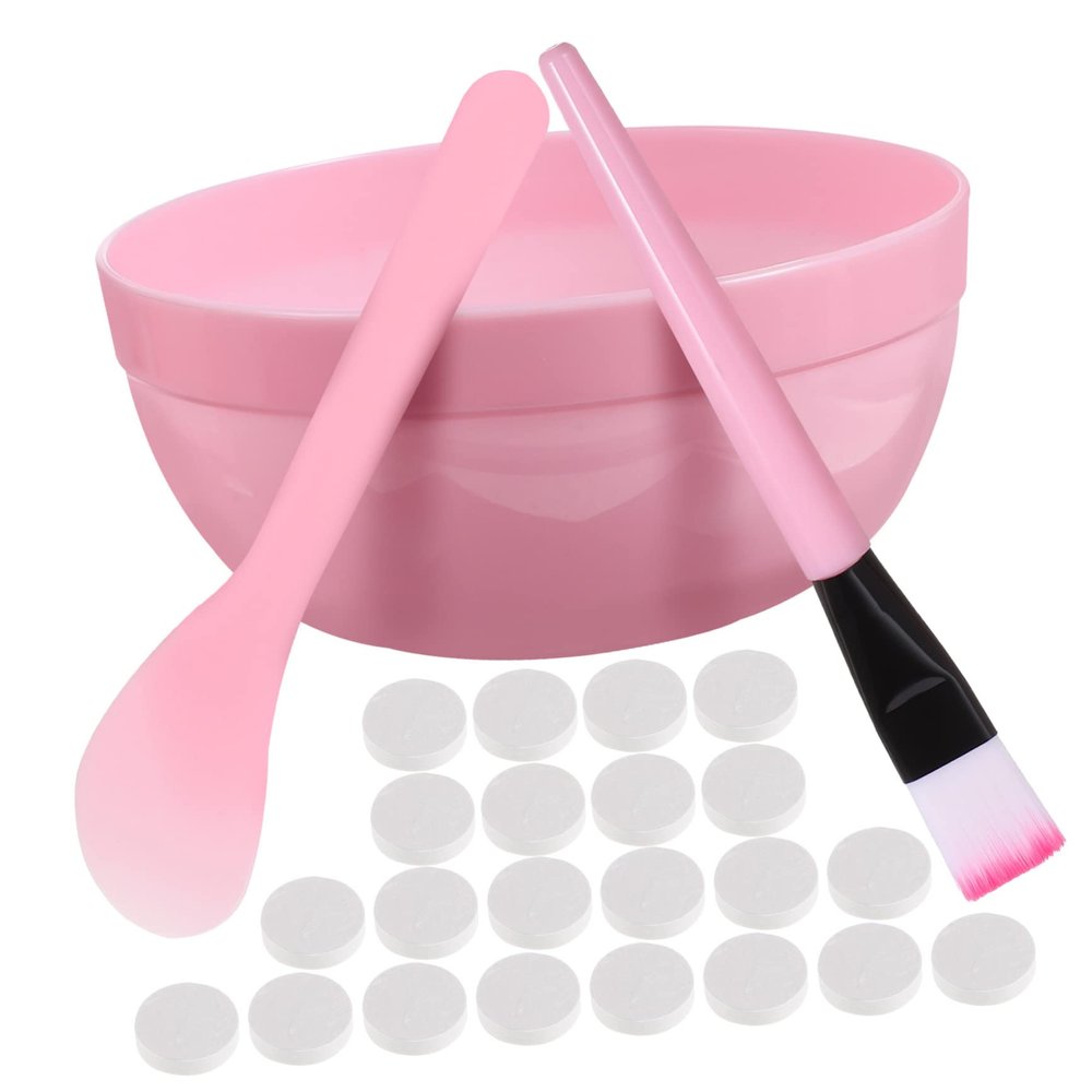 BESTYASH Compressed Facial Mask Tool Skin Care Kit Reusable DIY Mask Bowl Brush for Women