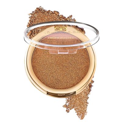 WDBAG Baked Highlighter Powder Palette,Sheer Pearls Shimmers Shades Face Highlighter Makeup,Highly Pigmented Makeup Palette