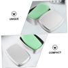 Happyyami 2pcs Refillable Aluminum Soap Containers Lid Travel Case for Cosmetics and Soap Storage Box Easy to Clean and for Home and Travel view 3