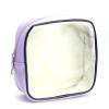 AGBIADD Clear Makeup Bag Travel Cosmetic Case Transparent Toiletry Bag with Zipper, Portable Make Up Organizer Traveling Compact Car Bag for Essentials (Purple) view 1