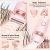 2 in 1 Electric Lady Shaver, Portable Rechargeable & Waterproof Bikini Trimmer for Face Lip Chin Pubic Underarm Legs (Pink) view 2