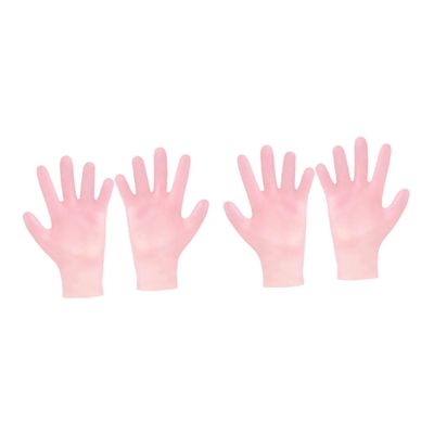 CALLARON 2pairs Exfoliating Gloves Moisturizing Hand Care Treatment Whitening Pink