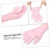 CALLARON 2pairs Exfoliating Gloves Moisturizing Hand Care Treatment Whitening Pink view 4