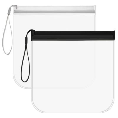 2Pcs Clear Toiletry Bag, TSA Approved Travel Toiletry Bag Reusable Quart Size Bags for Carry on Travel Accessories Waterproof & Leakproof Bags for Liquids, Holiday Essentials
