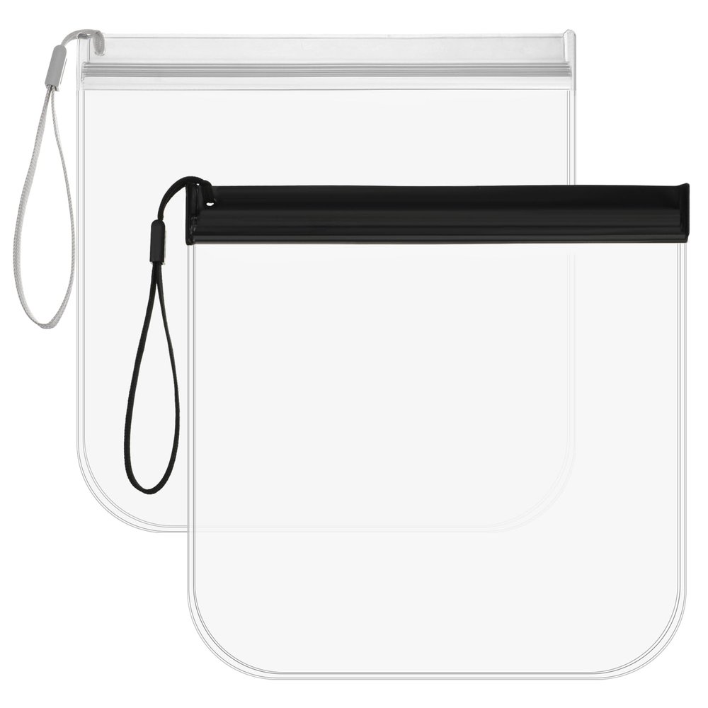 2Pcs Clear Toiletry Bag, TSA Approved Travel Toiletry Bag Reusable Quart Size Bags for Carry on Travel Accessories Waterproof & Leakproof Bags for Liquids, Holiday Essentials