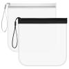 2Pcs Clear Toiletry Bag, TSA Approved Travel Toiletry Bag Reusable Quart Size Bags for Carry on Travel Accessories Waterproof & Leakproof Bags for Liquids, Holiday Essentials view 1