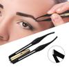 4Pcs Light Stainless Steel Tweezers with LED, Makeup Eyelash Eyebrow Hair Removal Illuminating Lighted Tweezers for Precision Men Women, Lighted Makeup Eyelashes Eyebrow Hair (A) view 4