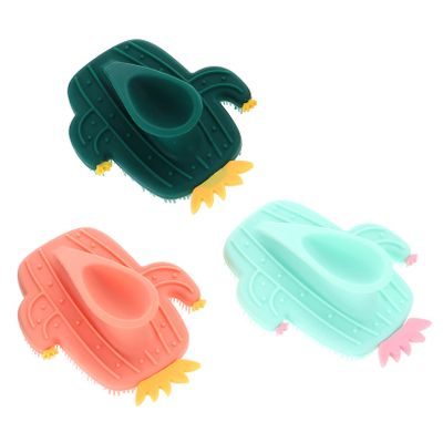 BESTYASH 3pcs Silicone Facial Brush Gentle Exfoliating and Cleansing Tool for All Skin Types Ergonomic Design for Comfortable Grip for Makeup Removal and Daily Skincare Routine