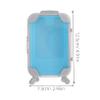 BESPORTBLE Versatile Mini Suitcase Lash Storage Box Portable Eyelash Container Plastic Makeup Case for Travel Daily Use view 2