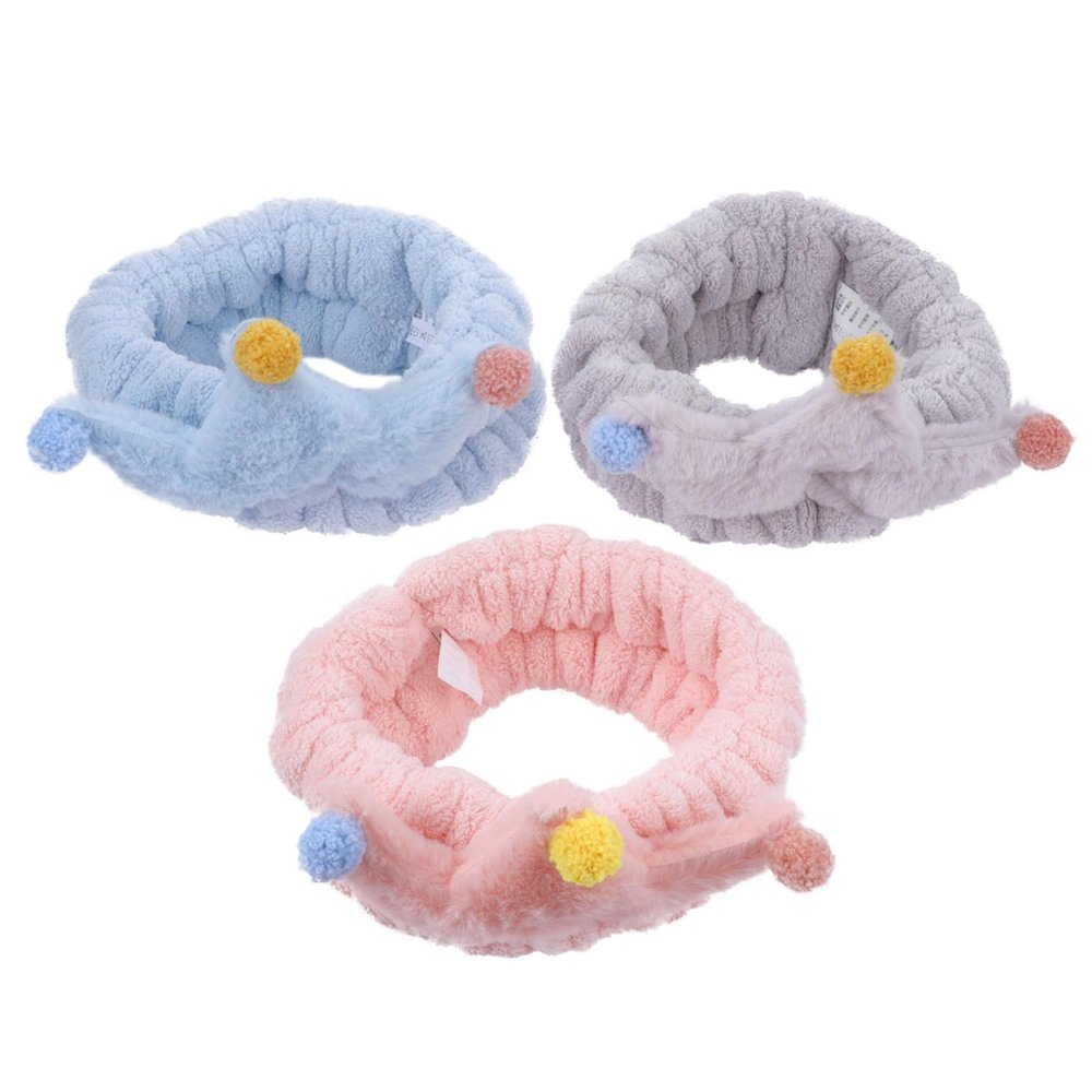 OATIPHO Girls' Hairband Set 3pcs Face Wash Headbands for Women Beach Headbands Random Color