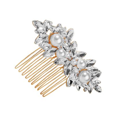 VICASKY Bridal Hair Accessory Comb Pearl Bridal Headband Wedding Hair Jewelry Set