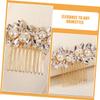 VICASKY Bridal Hair Accessory Comb Pearl Bridal Headband Wedding Hair Jewelry Set view 3