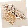 VICASKY Bridal Hair Accessory Comb Pearl Bridal Headband Wedding Hair Jewelry Set view 4