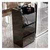 GRRICEPL Beauty Salon Storage Cabinet, Stainless Steels Salon Station, Barber Salon Stations for Hair Stylist, Salon Organizers and Storage, 2/3 Layers(Black,37x30x85 cm)