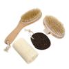 BAZEITFLOW 1set Bath Brush Exfoliating Body Scrubber Kit Pumice Stone for Gentle Skin Cleansing and Massage Essential Bathing Supplies for All Seasons view 1