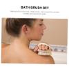 BAZEITFLOW 1set Bath Brush Exfoliating Body Scrubber Kit Pumice Stone for Gentle Skin Cleansing and Massage Essential Bathing Supplies for All Seasons view 4