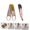 BAZEITFLOW 2pcs Dual Purpose Bath Flower Design Towels Exfoliating Scrubbers for Back view 3
