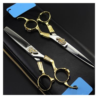 6 Inch Barberhaircutting, Vintage Gold, Hairdressinghaircutting, Thinning Hairdressinghaircutting, Hairdresser'shaircutting Hair Cutting Shears