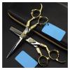 6 Inch Barberhaircutting, Vintage Gold, Hairdressinghaircutting, Thinning Hairdressinghaircutting, Hairdresser'shaircutting Hair Cutting Shears view 2