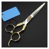 6 Inch Barberhaircutting, Vintage Gold, Hairdressinghaircutting, Thinning Hairdressinghaircutting, Hairdresser'shaircutting Hair Cutting Shears view 3