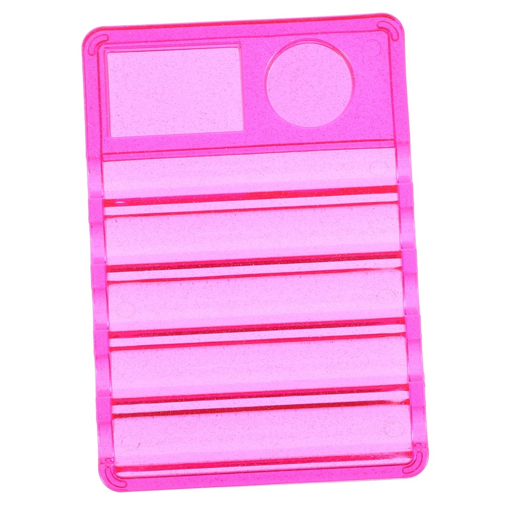 Healeved Nail Art Palette 5 Compartments Adjustable Nail Brush Holder Mixing Tray for Manicure Professionals and DIY Enthusiasts