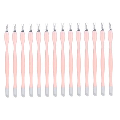 CALLARON 30PCS Dual-Ended Dead Skin Fork and Pusher Set Professional Manicure Cuticle Remover Tools for Nail Care Suitable for Home and Salon Use Random Color