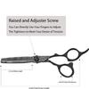 6 Inch Hairdresser Barber Hairdressing Shears Kit Steel Hair Cutting Thinning Texturizing Shears Set Black Grooming view 2