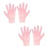 BESTYASH 2Pairs Pink Women Moisturizing Exfoliating Gloves for Dry Hands Practical Hydrating Hand Gloves for Soft Smooth view 1