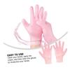 BESTYASH 2Pairs Pink Women Moisturizing Exfoliating Gloves for Dry Hands Practical Hydrating Hand Gloves for Soft Smooth view 3