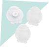BESTYASH 3pcs Silicone Octopus-Shaped Facial Brush Gentle Face Cleansing Instrument for Daily Use Non-Abrasive and Skin-Friendly for All Skin Types White view 3