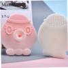 BESTYASH 3pcs Silicone Octopus-Shaped Facial Brush Gentle Face Cleansing Instrument for Daily Use Non-Abrasive and Skin-Friendly for All Skin Types White view 4