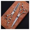 6.0 Inch High Knotted Hairdressing, Professional Hairdressing, Flat, Dental, Bangs Hair Cutting Shears view 3